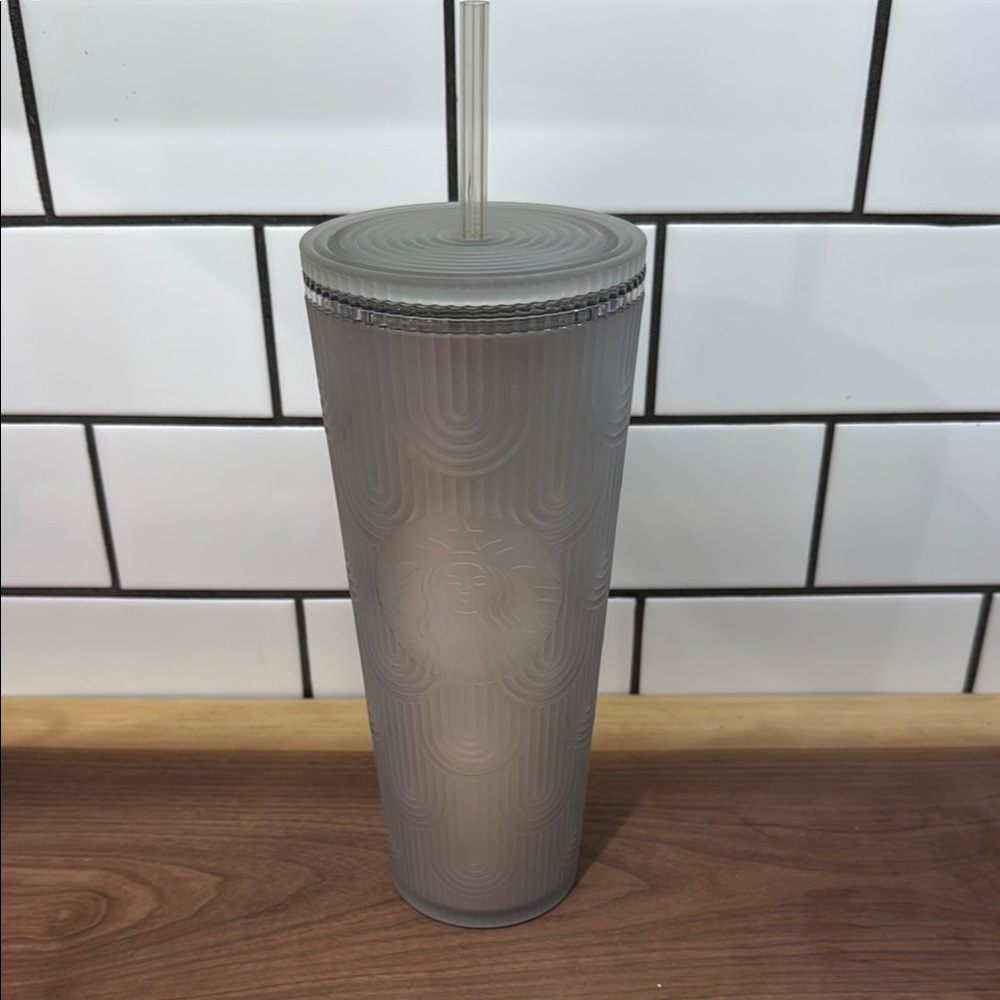 Starbucks Gray Textured Tumbler